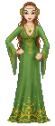 My first prep doll for a while. I loved how she turned out, the green and gold dress was an accident, but seems to have worked!