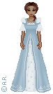 I'm not quite happy with her hair, but I like her dress... doll graphic