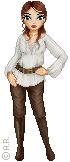 Based on the main character of the book 'Stormblade'. I just love the shading on this doll. doll graphic